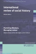 Cover: Punishing Workers, Managing Labour: Volume 31 - Cambridge University Press