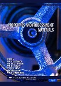 Enlarge image Cover: Properties and Processing of Materials - Trans Tech Publications Ltd