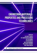 Cover: Engineering Materials: Properties and Processing Technologies - Trans Tech Publications Ltd