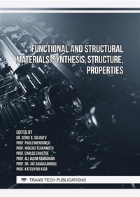 Abbildung von: Functional and Structural Materials: Synthesis, Structure, Properties - Trans Tech Publications Ltd