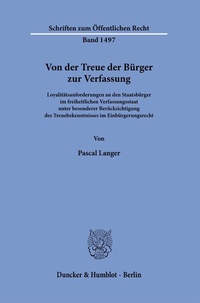 Abbildung von: Von der Treue der Bürger zur Verfassung. - fibre