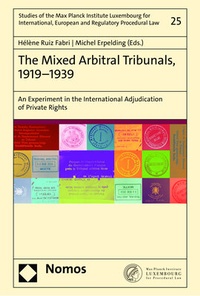Abbildung von: The Mixed Arbitral Tribunals, 1919-1939 - Nomos