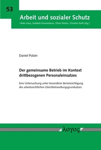 Abbildung von: Der gemeinsame Betrieb im Kontext drittbezogenen Personaleinsatzes - Logos Berlin