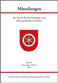 Cover: Mitteilungen des Vereins f&uuml;r die Geschichte und Altertumskunde von Erfurt, Heft 84 - Verlag PH.C.W. SCHMIDT bei Rudolph Druck