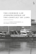 Abbildung von: The Common Law Jurisprudence of the Conflict of Laws - Hart Publishing