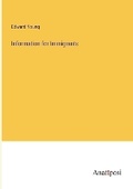 Cover: Information for Immigrants - Anatiposi Verlag