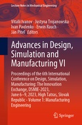 Cover: Advances in Design, Simulation and Manufacturing VI - Springer