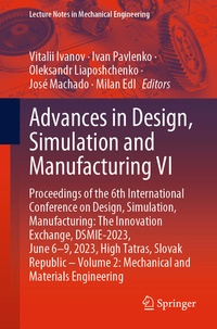 Enlarge image Cover: Advances in Design, Simulation and Manufacturing VI - Springer