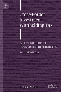 Abbildung von: Cross-Border Investment Withholding Tax - Palgrave Macmillan