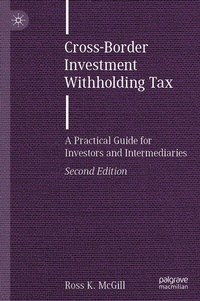 Abbildung von: Cross-Border Investment Withholding Tax - Palgrave Macmillan