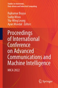 Enlarge image Cover: Proceedings of International Conference on Advanced Communications and Machine Intelligence - Springer