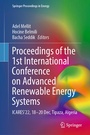 Cover: Proceedings of the 1st International Conference on Advanced Renewable Energy Systems - Springer