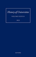 Cover: History of Universities: Volume XXXVI / 1 - OUP eBook