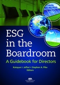Cover: ESG in the Boardroom - American Bar Association