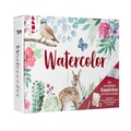 Cover: Watercolor - Die wunderbare Kreativbox. Mit Anleitungsbuch und Material - frechverlag GmbH