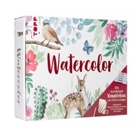 Abbildung von: Watercolor - Die wunderbare Kreativbox. Mit Anleitungsbuch und Material - Frech
