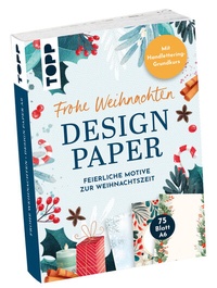 Abbildung von: Design Paper A6 Frohe Weihnachten. Mit Handlettering-Grundkurs - Frech