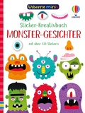 Cover: Usborne Minis - Sticker-Kreativbuch: Monster-Gesichter - Usborne