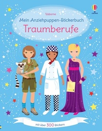Abbildung von: Mein Anziehpuppen-Stickerbuch: Traumberufe - Usborne