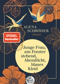Cover: Junge Frau, am Fenster stehend, Abendlicht, blaues Kleid - dtv