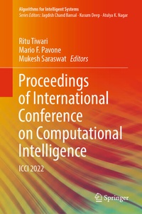 Enlarge image Cover: Proceedings of International Conference on Computational Intelligence - Springer