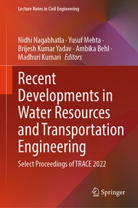 Enlarge image Cover: Recent Developments in Water Resources and Transportation Engineering - Springer
