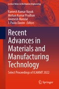 Cover: Recent Advances in Materials and Manufacturing Technology - Springer