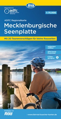Abbildung von: ADFC-Regionalkarte Mecklenburgische Seenplatte 1:75.000, reiß- und wetterfest, mit kostenlosem GPS-Download der Touren via BVA-website oder Karten-App - BVA BikeMedia