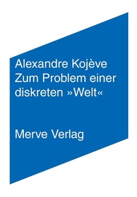 Enlarge image Cover: Zum Problem einer diskreten »Welt« - Merve