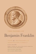 Cover: The Papers of Benjamin Franklin - Yale University Press