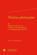 Cover: Therese Philosophe - Classiques Garnier