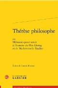 Cover: Therese Philosophe - Classiques Garnier