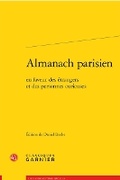 Cover: Almanach Parisien - Classiques Garnier