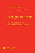 Cover: Partager Les Savoirs - Classiques Garnier