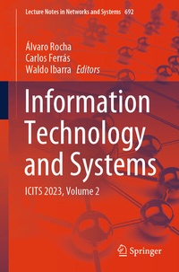 Enlarge image Cover: Information Technology and Systems - Springer