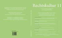 Enlarge image Cover: Rechtskultur 11 - Edition Rechtskultur