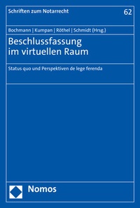 Abbildung von: Beschlussfassung im virtuellen Raum - Nomos