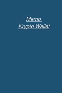 Enlarge image Cover: Memo Krypto Wallet - epubli