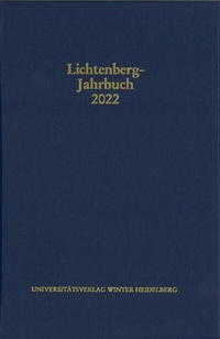 Bild vergrößern Bild: Lichtenberg-Jahrbuch 2022 - Universitätsverlag Winter