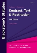 Bild: Blackstone's Statutes on Contract, Tort & Restitution - Oxford University Press