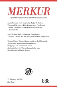 Abbildung von: MERKUR 5/2023 - Klett-Cotta