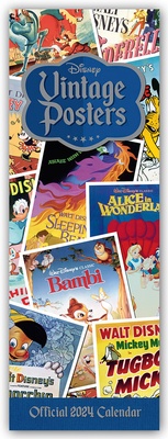 Abbildung von: Disney Vintage Posters - Original Disney Filmplakate 2024 - Slimline-Kalender - Danilo Promotions Limited
