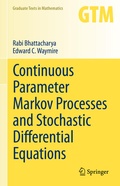 Cover: Continuous Parameter Markov Processes and Stochastic Differential Equations - Springer