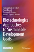 Cover: Biotechnological Approaches to Sustainable Development Goals - Springer