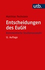 Cover: Entscheidungen des EuGH - UTB