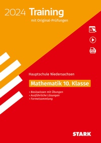 Abbildung von: STARK Original-Prüfungen und Training Hauptschule 2024 - Mathematik 10. Klasse - Niedersachsen - Stark Verlag