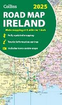 Abbildung von: 2025 Collins Road Map of Ireland - Collins