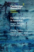 Cover: Forensic Linguistics in Australia - Cambridge University Press
