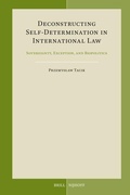 Cover: Deconstructing Self-Determination in International Law - Martinus Nijhoff