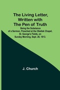 Cover: The Living Letter, Written with the Pen of Truth - ALPHA EDITION